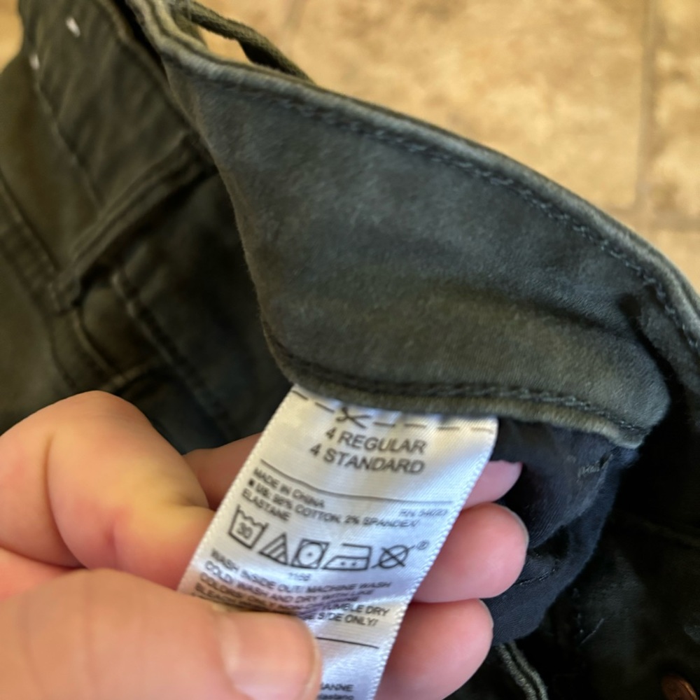 Old navy dark green rockstar mid rise jeans size 4 - Picture 4 of 4